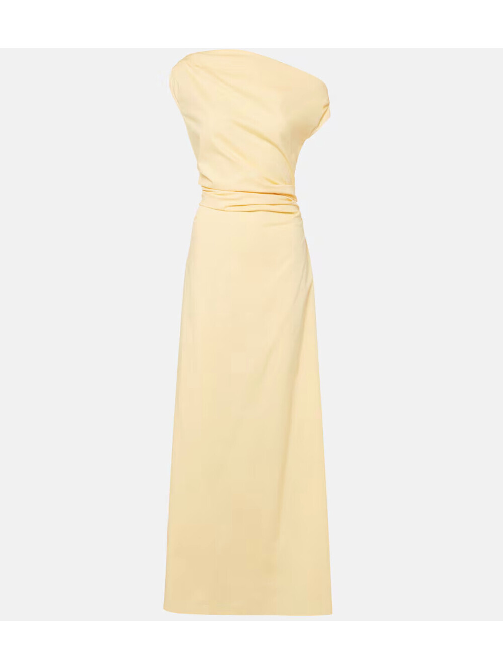 NWT STAUD Yellow Cotton Phare Stretch Designer Bridal Wedding Midi Dress 4 - Picture 5 of 5